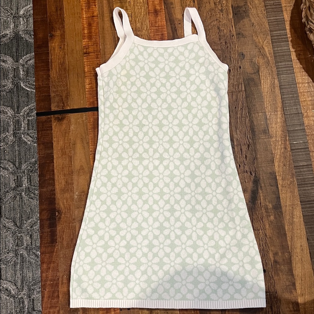 Abercrombie Kids Mint and White Knit dress